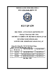 Nghiên cứu Hệ thống Bảo mật AES trong Tập tin | Bài tập lớn Môn An toàn và bảo mật thông tin - Đại học Công Nghệ Đông Á