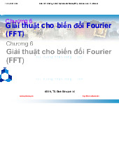 DCE 2011 Chương 6 Giải Thuật Biến Đổi Fourier môn Xử lý tín hiệu số| Đại học Bách khoa Hà Nội