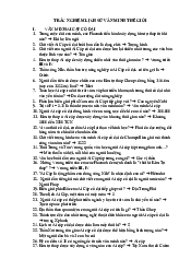 Trắc nghiệm lịch sử văn minh ai cập - Lịch sử văn minh thế giới | Đại Học Hà Nội