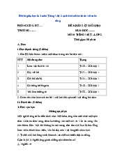 Đề thi giữa học kỳ 1 môn Tiếng Việt lớp 2 năm học 2024 - 2025 | Bộ sách Kết nối tri thức