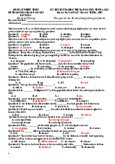 Đề thi tham khảo môn Tiếng Anh - Tài liệu Tiếng Anh THPT