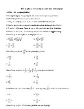 TOP 9 đề thi giữa học kỳ 2 môn Toán lớp 6 năm học 2024 - 2025 | Bộ sách Chân trời sáng tạo