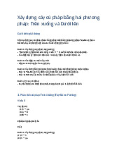 Phân Tích Trên Xuống & Dưới Lên | Hệ thống máy tính | Trường Đại học Khoa học Tự nhiên, Đại học Quốc gia Hà Nội