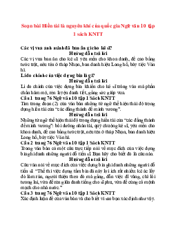 Soạn bài Hiền tài là nguyên khí của quốc gia Ngữ văn 10 tập 1 sách KNTT