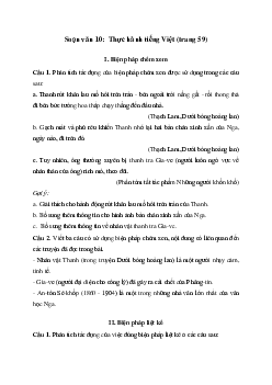 Soạn bài Thực hành tiếng Việt trang 59 - Kết nối tri thức Ngữ văn lớp 10