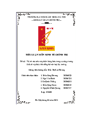 Vai trò của nền sản phẩm hàng hóa trong sự tăng trưởngkinh tế và phát triển đồng bộ các loại thị trường | Tiểu luận Kinh tế chính trị | Trường đại học Bách Khoa Hà Nội