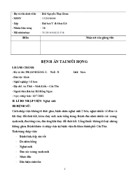 Bệnh án Viêm xoang | PDF