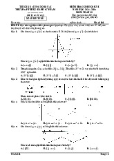 Đề cuối kỳ 1 Toán 12 năm 2024 – 2025 trường PT Thực hành Sư Phạm – Đồng Nai
