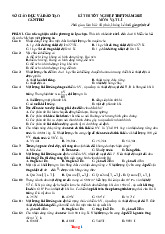 Đề Thi Thử Tốt Nghiệp 2025 Vật Lí Sở GD Cần Thơ Giải Chi Tiết