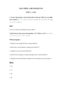 Tiếng Anh 8 Unit 2 CLIL trang 35