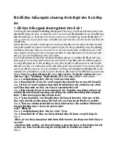 Bộ đề đọc hiểu ngoài chương trình Ngữ văn 6 có đáp án