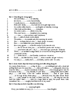 Đề thi ôn tập học phần Tiếng anh của trường đại học Luật Hà Nội