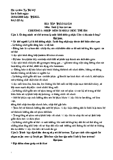 Bài tập Thảo luận Sinh lý trẻ em lứa tuổi Tiểu học - Giáo dục học | Trường Đại học Thủ đô Hà Nội