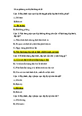 Trắc nghiệm giáo dục quốc phòng | Đại học Thái Nguyên