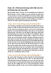 Đoạn văn về tình yêu thương mãnh liệt của chú bé Hồng chọn lọc hay nhất