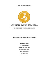 Bài dự thi môn Giao tiếp kinh doanh | Học viện Ngân hàng