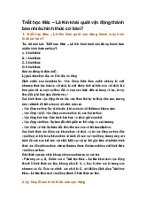 Triết học Mác – Lê Nin khái quát vận động thành bao nhiêu hình thức cơ bản?