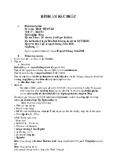 Bệnh án hậu phẫu | Trường Đại học Y dược Cần Thơ