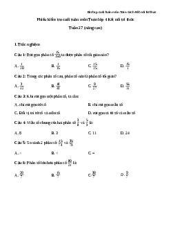 Bài tập cuối tuần Toán lớp 4 Kết nối tri thức - Tuần 27 (Nâng cao)