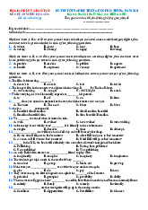 Đề minh họa số 05 Kỳ thi tốt nghiệp THPT môn Tiếng Anh 2021 - Tài liệu Tiếng Anh THPT