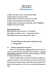 Tổng Quan và Đặc Trưng Môn Kinh tế đầu tư | Đại học Kinh Tế Quốc Dân