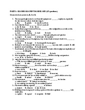 Grammar and Vocabulary Practice Môn Tiếng anh cơ bản 1 | Đại học Tài chính - Ngân hàng Hà Nội