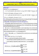 Các dạng bài tập giá trị lớn nhất và giá trị nhỏ nhất của hàm số Toán 12 Cánh Diều