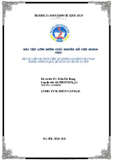 Bài Tập Lớn: Xây Dựng Gia Đình Việt Nam Trong Thời Kỳ Quá môn Chủ nghĩa Mác-lênin | Trường Đại Học Thái Nguyên