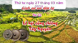 Giáo án điện tử Lịch sử và Địa lí 4 Bài 22 Chân trời sáng tạo: Lễ hội Cồng chiêng Tây Nguyên