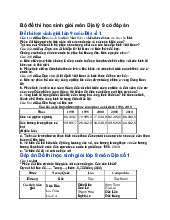 Bộ đề thi học sinh giỏi môn Địa lý 9 có đáp án