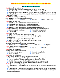 Trắc nghiệm KHTN 8 Kết nối tri thức bài 21 Dòng điện Nguồn điện (có đáp án)