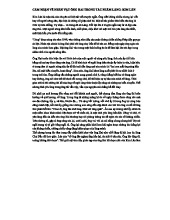 CẢM NHẬN VỀ NHÂN VẬT ÔNG HAI TRONG TÁC PHẨM "LÀNG" - PHTH102