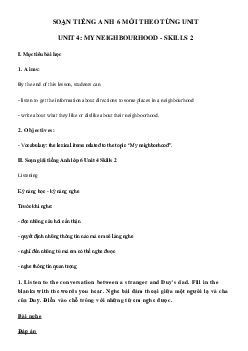 Tiếng Anh lớp 6 unit 4 Skills 2