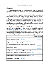 Tiêu chuẩn IP – Giao thức Internet môn Công nghệ thông tin  | Trường đại học kinh doanh và công nghệ Hà Nội