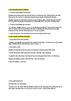 Báo cáo Nghiên cứu markrting Haidilao