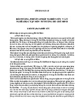 Giáo Trình Môn Tư tưởng Hồ Chí Minh | Đại học Bách Khoa Hà Nội