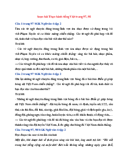 Soạn bài Thực hành tiếng Việt trang 97, 98 | Ngữ Văn 6 Cánh Diều tập 2