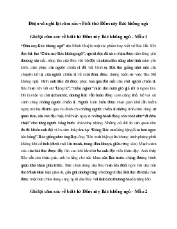 Văn mẫu lớp 6: Đoạn văn ghi lại cảm xúc về bài thơ Đêm nay Bác không ngủ của Minh Huệ | Cánh diều
