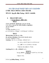 Tổng hợp bài tập thủy lực | Trường Đại học Kiến Trúc Hà Nội