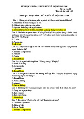 TOP câu hỏi trắc nghiệm ôn tập chương 1 và 2 Môn Chủ nghĩa xã hội khoa học | Trường Đại học Bách khoa - Đại học Quốc gia Thành phố Hồ Chí Minh