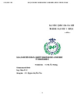Bài tập tìm hiểu về methadone và pethidine môn Hóa Dược| Trường Đại học Y Dược, Đại học Quốc gia Hà Nội