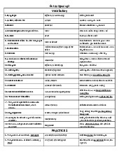 Ôn tập Ngoại ngữ: Từ vựng và Thực hành Bệnh lý | Đại học Y khoa Phạm Ngọc Thạch