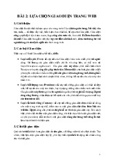 Web 02. Lựa chọn giao diện trang Web - Bài giảng Cấu trúc dữ liệu và giải thuật | Trường Đại học Bách khoa Hà Nội