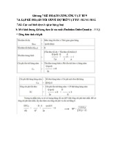 Chương 7 Kế Hoạch Cung Ứng Vật Tư 9 môn Lập kế hoạch doanh nghiệp  | Học viện Nông nghiệp Việt Nam