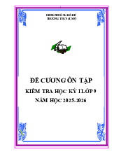 Đề cương học kỳ 1 Toán 9 năm 2025 – 2026 trường THCS Ái Mộ – Hà Nội