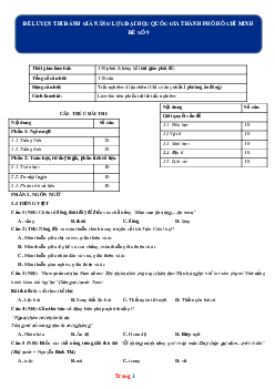 Đề ôn luyện thi năng lực 2022 ĐH QG TPHCM -Đề 10 (có đáp án và lời giải)