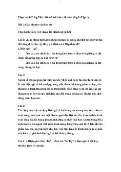 Thực hành Tiếng Việt:: Những Câu chuyện của lịch sử | Đại học Sư Phạm Hà Nội