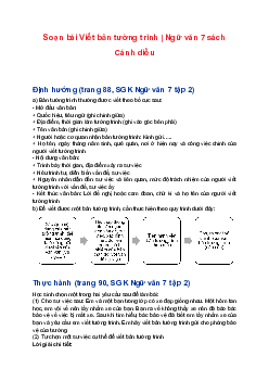 Soạn bài Viết bản tường trình | Ngữ văn 7 sách Cánh diều
