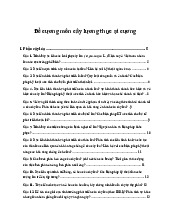 Đề cương môn cây lương thực đại cương | Học viện Nông nghiệp Việt Nam