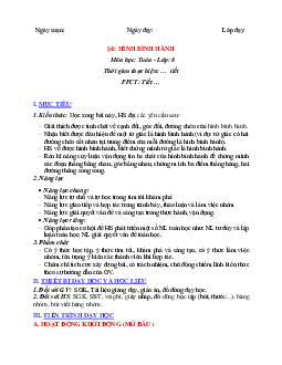 Giáo án Toán 8 Chương 5 Bài 4: Hình bình hành | Cánh diều